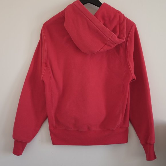 COPY - Champion red C-Life Reverse Weave C Logo Pull-Over Men's Hoodie fleece s… - Picture 7 of 12